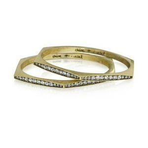 Never Worn Chloe + Isabel Hexagon Bangle Set